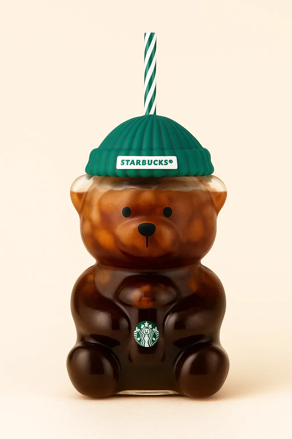 Starbucks Glass Teddy Cup