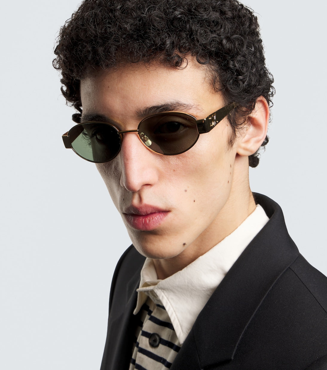 Gafas de sol ovaladas Triomphe Metal 01 | Celine Eyewear