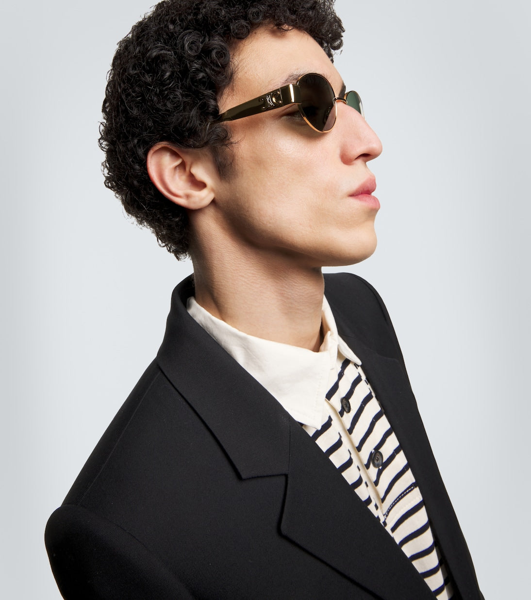 Gafas de sol ovaladas Triomphe Metal 01 | Celine Eyewear