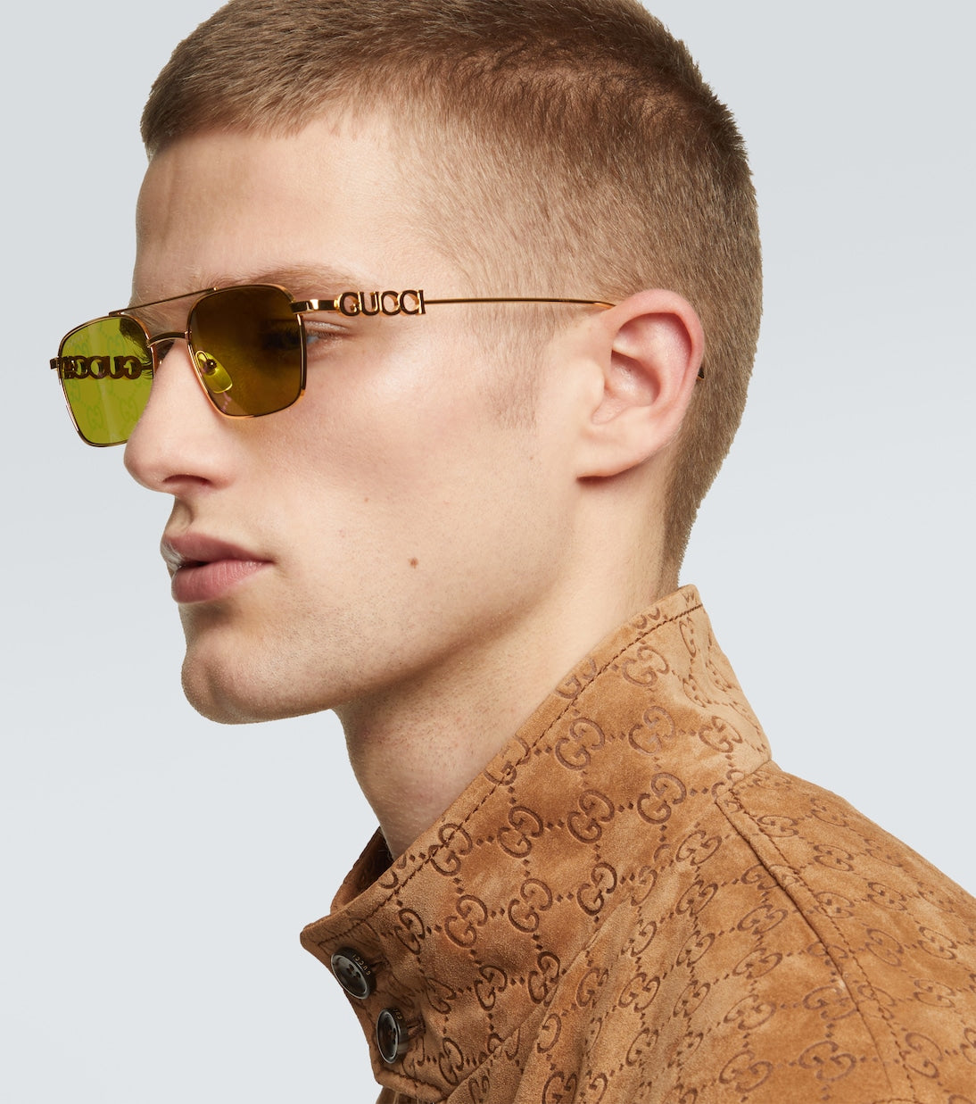 Gafas de sol rectangulares con GG | Gucci