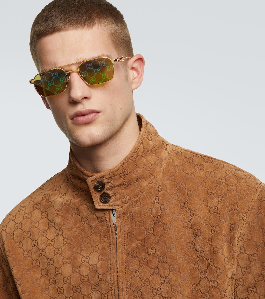 Gafas de sol rectangulares con GG | Gucci