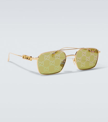 Gafas de sol rectangulares con GG | Gucci