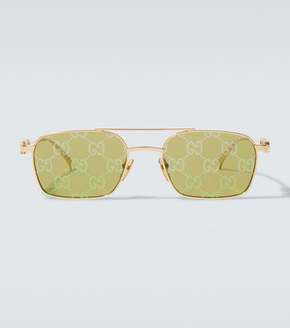 Gafas de sol rectangulares con GG | Gucci