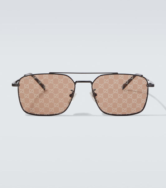 Gafas de sol de aviador con GG | Gucci