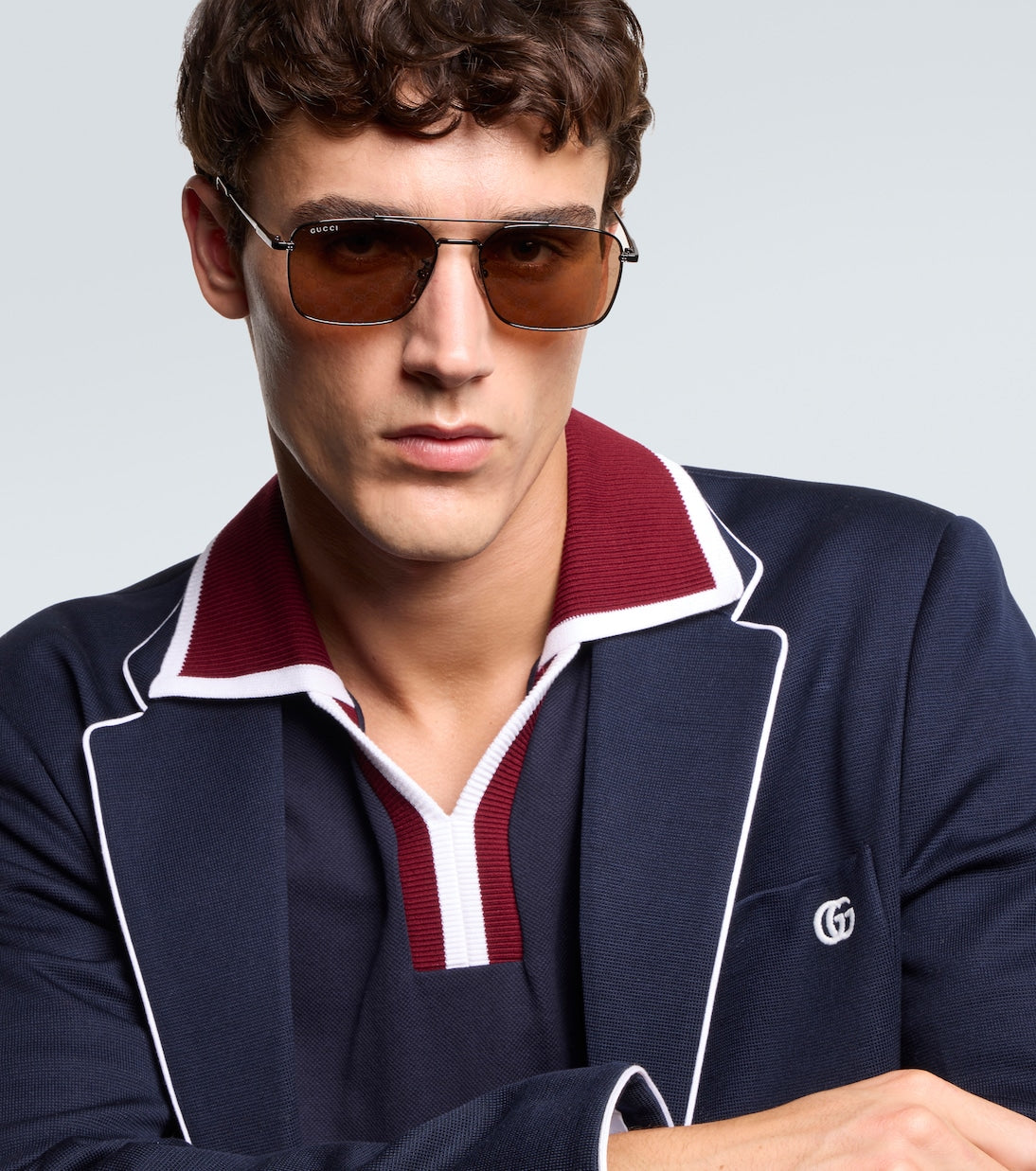 Gafas de sol de aviador con GG | Gucci