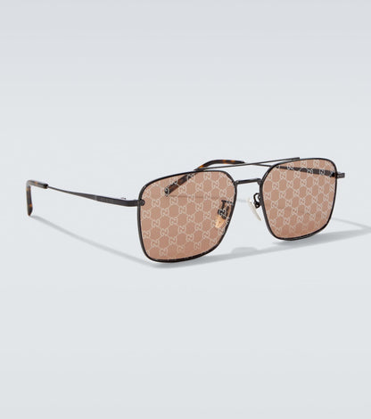 Gafas de sol de aviador con GG | Gucci